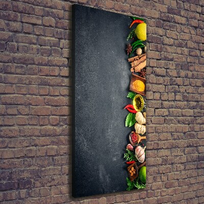 Foto auf leinwand vertikales Gewürze und Kräuter