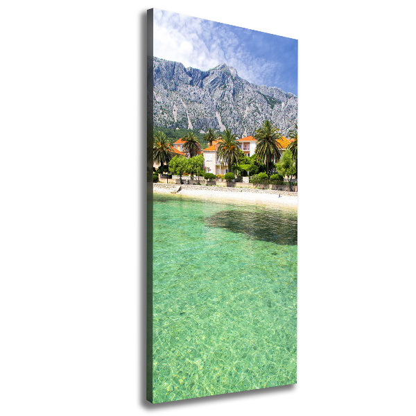 Foto leinwand vertikales Strand in Kroatien