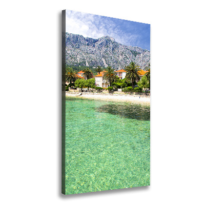 Foto leinwand vertikales Strand in Kroatien