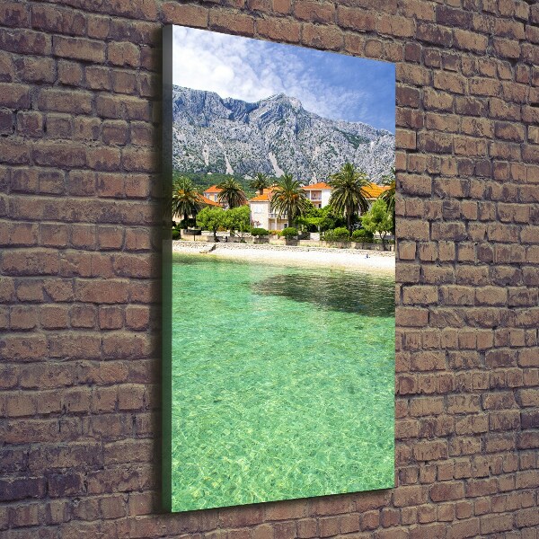Foto leinwand vertikales Strand in Kroatien