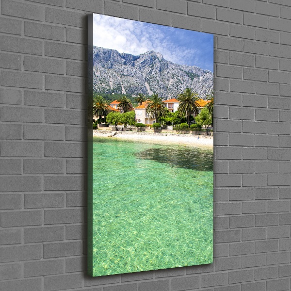 Foto leinwand vertikales Strand in Kroatien