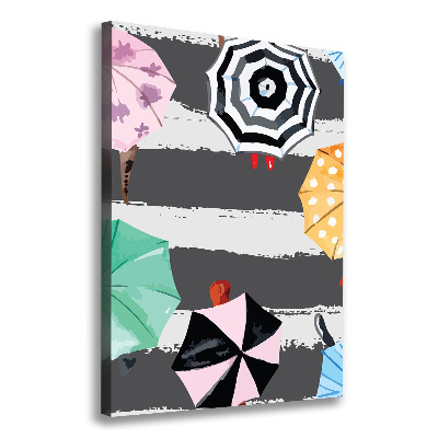 Wandbild vertikales Bunte Regenschirme