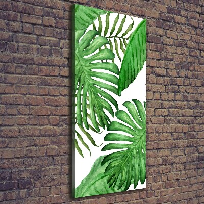Foto leinwand vertikales Tropische Blätter