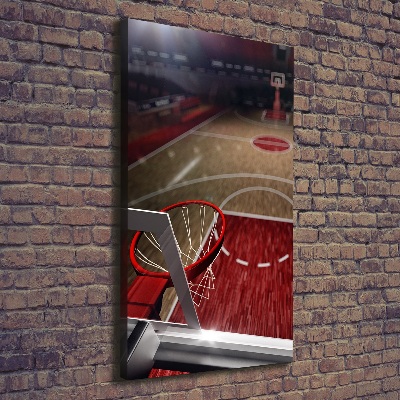 Wandbild vertikales Basketballplatz