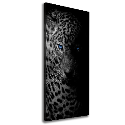 Foto leinwand vertikales Leopard