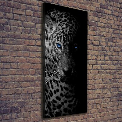 Foto leinwand vertikales Leopard