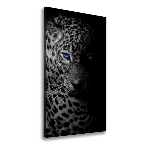 Foto leinwand vertikales Leopard