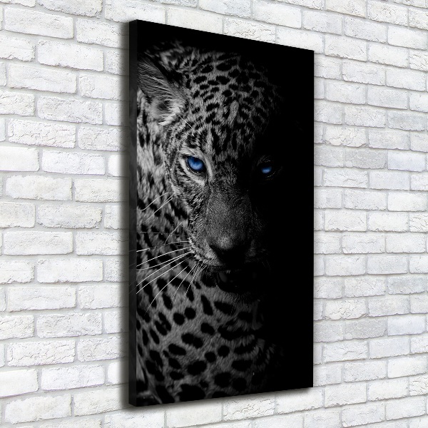 Foto leinwand vertikales Leopard