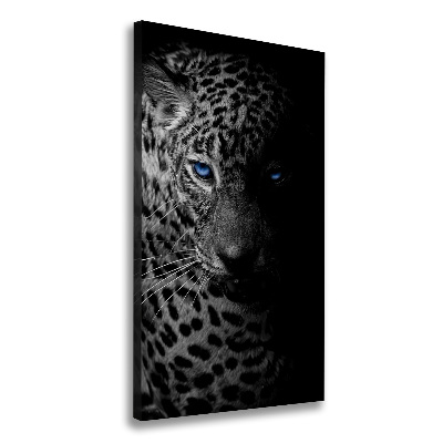 Foto leinwand vertikales Leopard