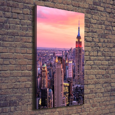 Foto leinwand vertikales New York West