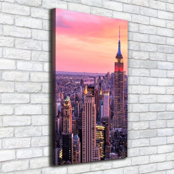 Foto leinwand vertikales New York West