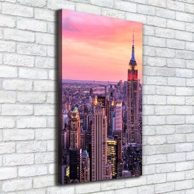 Foto leinwand vertikales New York West