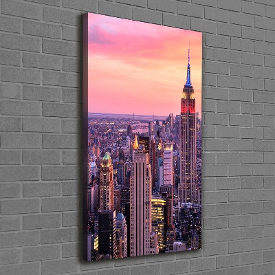 Foto leinwand vertikales New York West