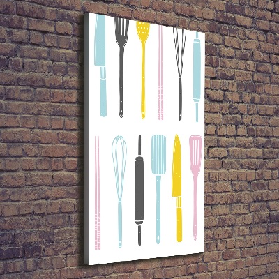 Foto auf leinwand vertikales Küchenutensilien