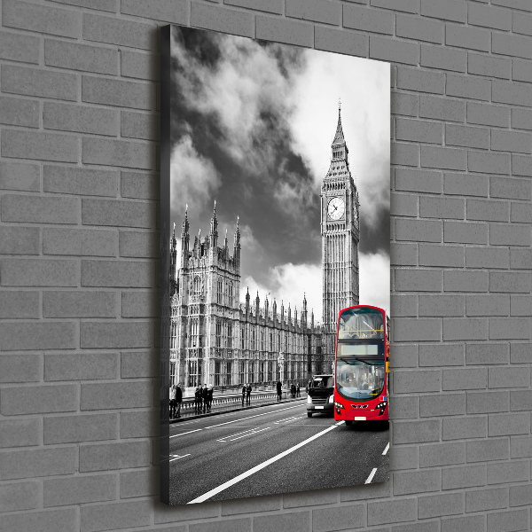 Foto leinwand vertikales Big Ben London