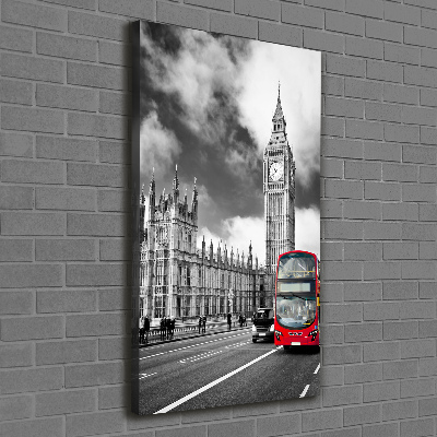 Foto leinwand vertikales Big Ben London