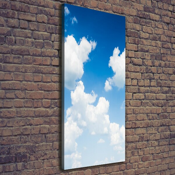 Foto auf leinwand vertikales Wolken am Himmel