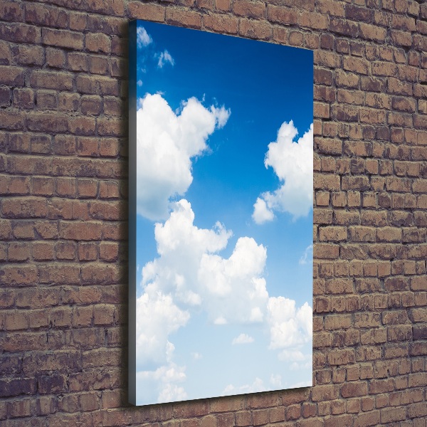 Foto auf leinwand vertikales Wolken am Himmel