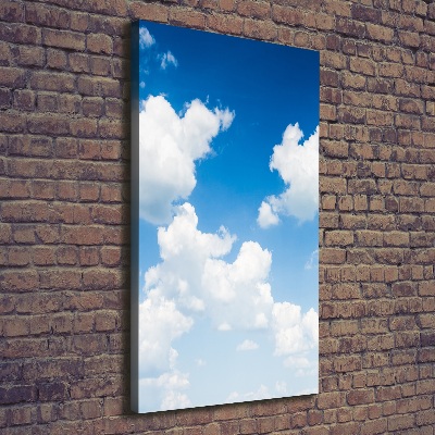 Foto auf leinwand vertikales Wolken am Himmel