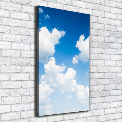 Foto auf leinwand vertikales Wolken am Himmel
