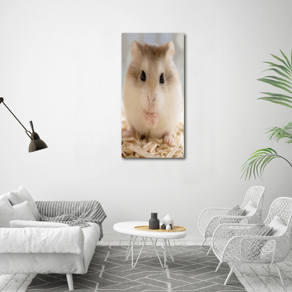 Foto auf leinwand vertikales Hamster