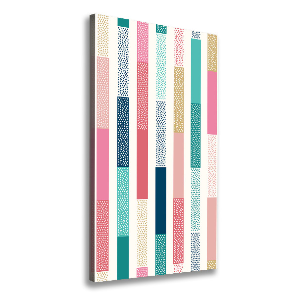 Foto leinwand vertikales Bunte Streifen