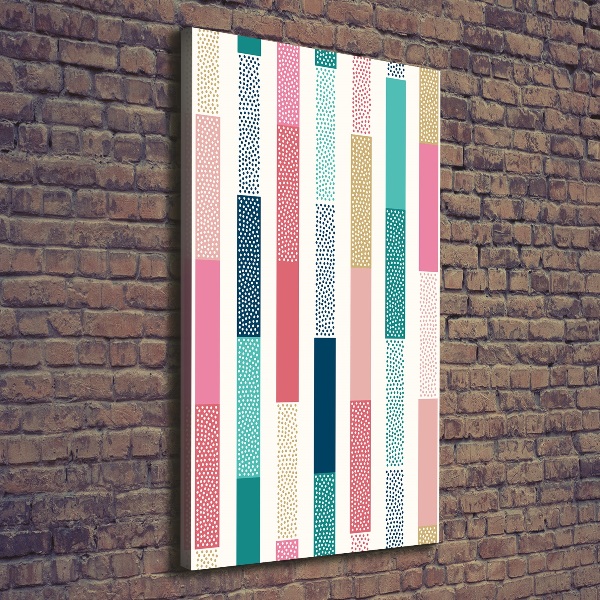 Foto leinwand vertikales Bunte Streifen
