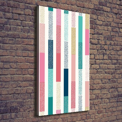 Foto leinwand vertikales Bunte Streifen
