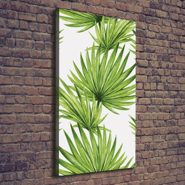 Foto leinwand vertikales Tropische Blätter
