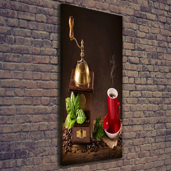 Wandbild vertikales Kaffeemühle