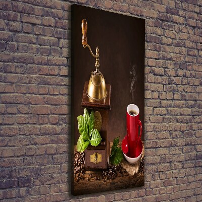Wandbild vertikales Kaffeemühle