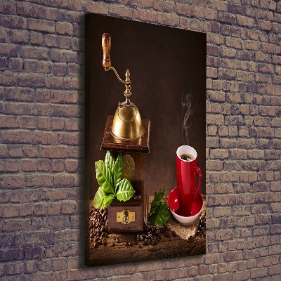 Wandbild vertikales Kaffeemühle