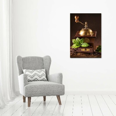Wandbild vertikales Kaffeemühle