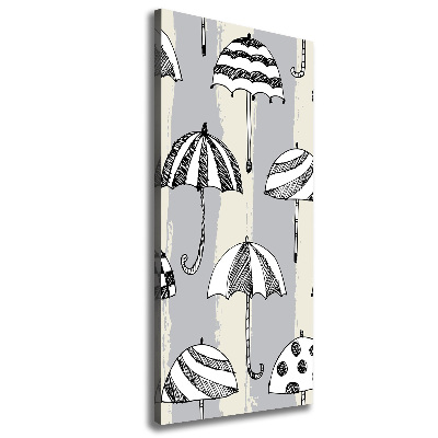 Foto leinwand vertikales Regenschirme
