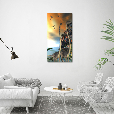Foto auf leinwand vertikales Dinosaurier