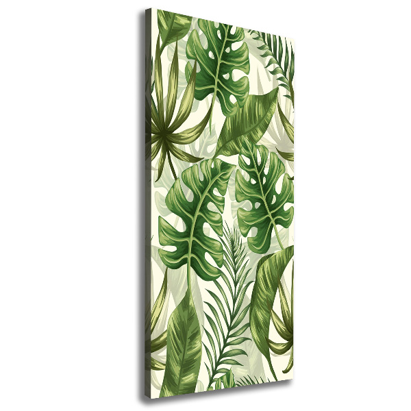 Foto leinwand vertikales Tropische Blätter