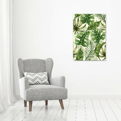 Foto leinwand vertikales Tropische Blätter