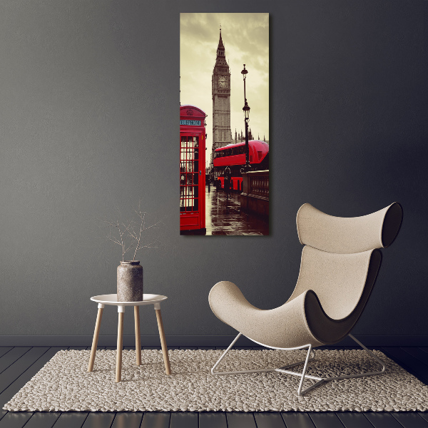 Wandbild vertikales Big Ben London