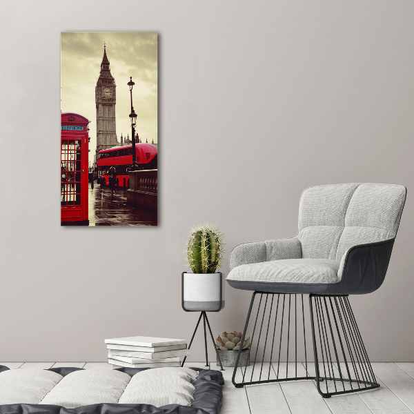 Wandbild vertikales Big Ben London