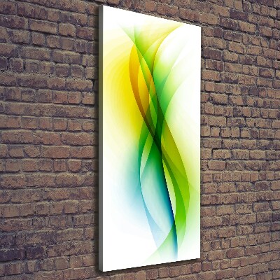 Wandbild vertikales Abstrakte Wellen