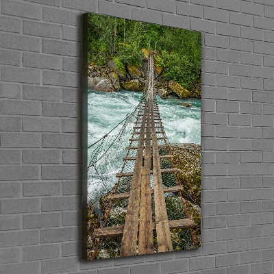 Foto auf leinwand vertikales Hängebrücke