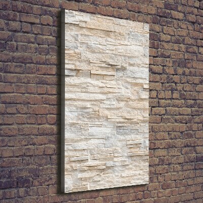 Foto leinwand vertikales Ziegelmauer