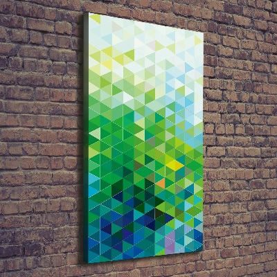 Foto auf leinwand vertikales Abstrakte Dreiecke