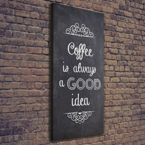 Foto auf leinwand vertikales Kaffeecollage