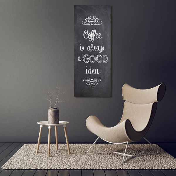 Foto auf leinwand vertikales Kaffeecollage