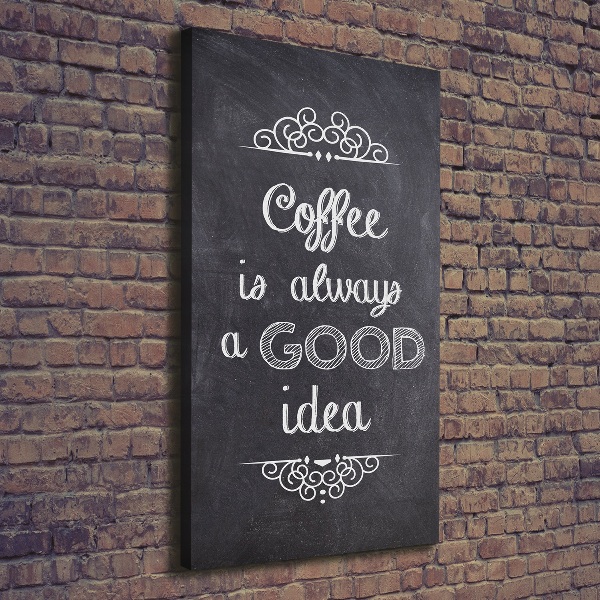 Foto auf leinwand vertikales Kaffeecollage