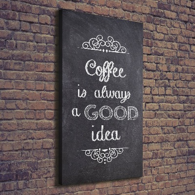 Foto auf leinwand vertikales Kaffeecollage
