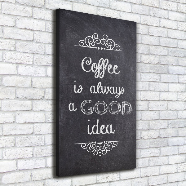 Foto auf leinwand vertikales Kaffeecollage