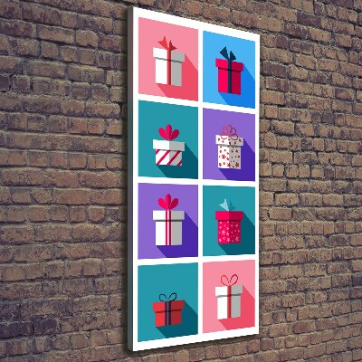 Wandbild vertikales Geschenke