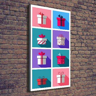 Wandbild vertikales Geschenke
